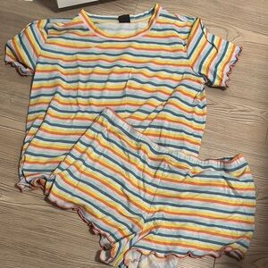 Colorful Striped Women’s Pajamas